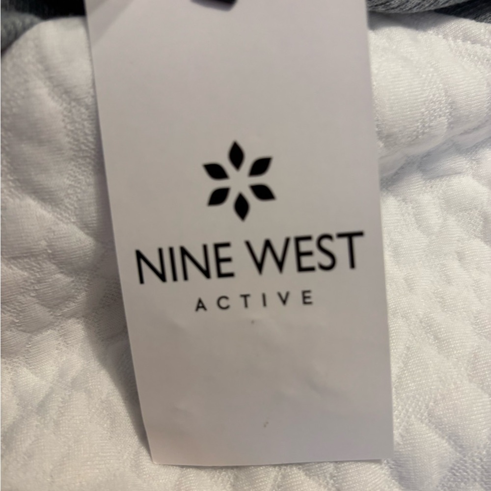 Nine West Contrast Panel Sweatshirt in Gray and White - Picture 3 of 8